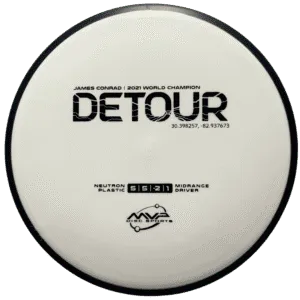 MVP Neutron Detour - Classic midrange disks balts 177g disku golfs