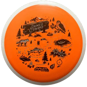 MVP Fission Trail - James Conrad 2026 distance draiveris oranžs 150g disku golfs