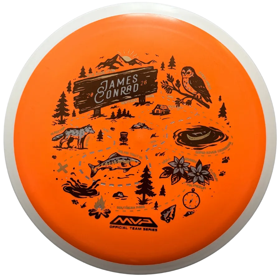 MVP Fission Trail - James Conrad 2026 distance draiveris oranžs 150g disku golfs